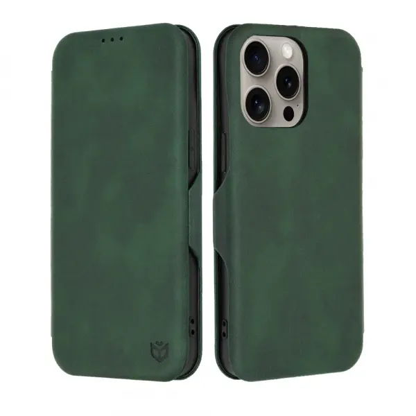 Husa pentru Apple iPhone 15 Pro Max, Techsuit, Safe Wallet Plus, Verde