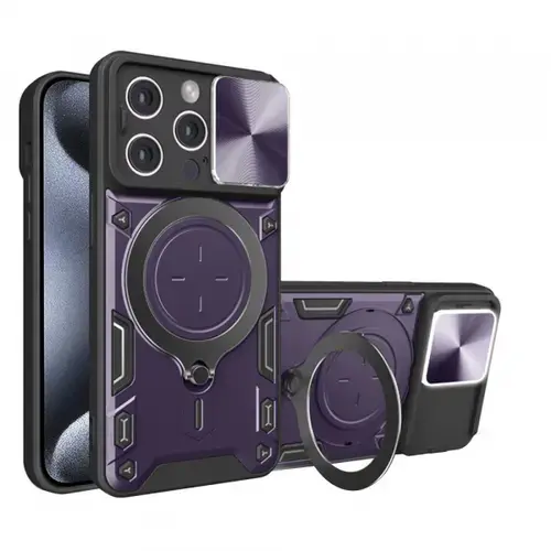 Husa pentru Apple iPhone 15 Pro, Techsuit, CamGuard Pro, Mov