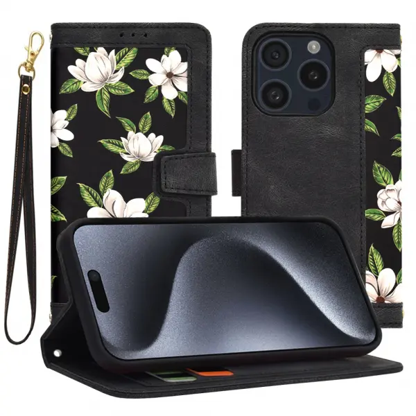 Husa pentru Apple iPhone 15 Pro, Techsuit, FlipCraft, Neagra