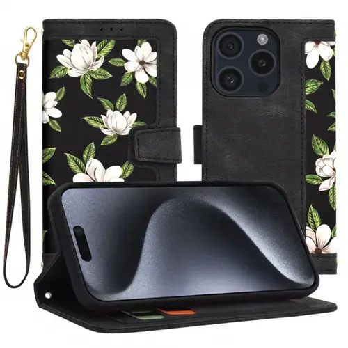 Husa pentru Apple iPhone 15 Pro, Techsuit FlipCraft (Negru)