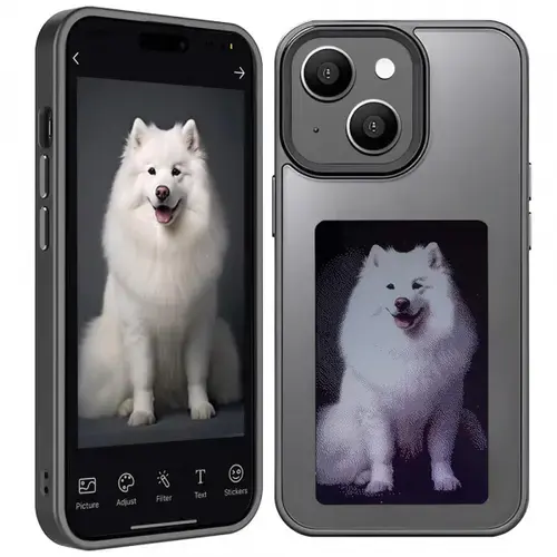Husa pentru Apple iPhone 15, Techsuit, SmartScreen NFC, Neagra