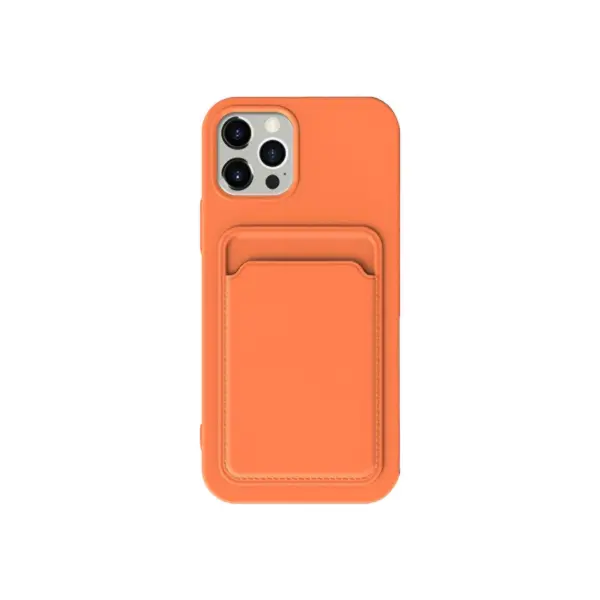 Husa pentru Apple iPhone 15, XO Design, Card Slot, Portocalie