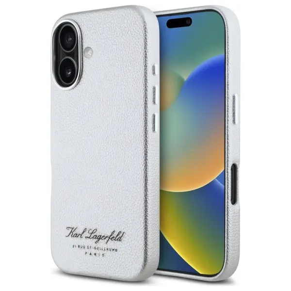 Husa pentru Apple iPhone 16, Karl Lagerfeld, RSG, Gri