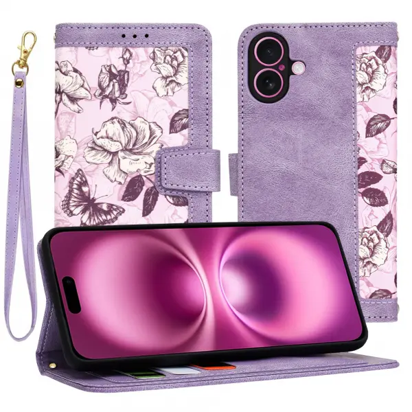 Husa pentru Apple iPhone 16 Plus, Techsuit, FlipCraft, Mov