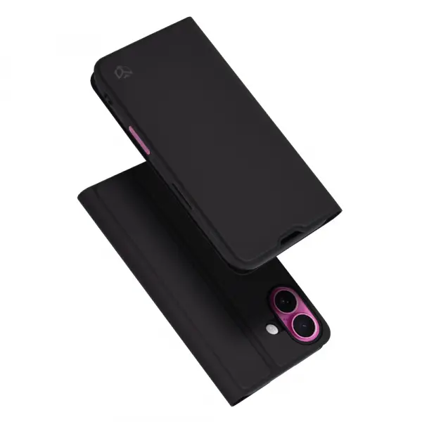 Husa pentru Apple iPhone 16 Plus, Techsuit, Magskin Book, Neagra