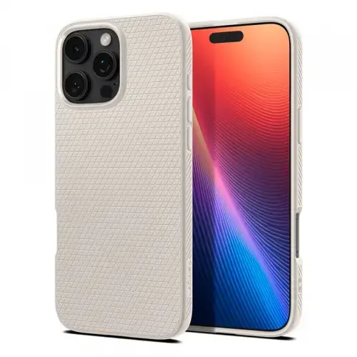 Husa pentru Apple iPhone 16 Pro Max, Spigen, Liquid Air, Bej