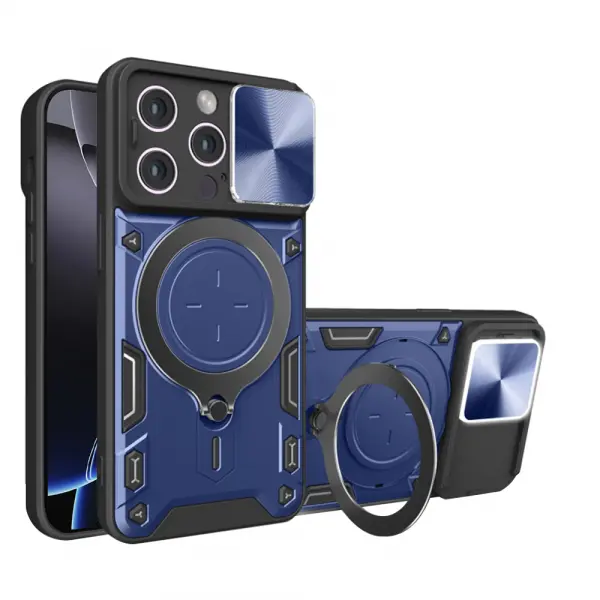 Husa pentru Apple iPhone 16 Pro Max, Techsuit, CamGuard Pro, Albastra