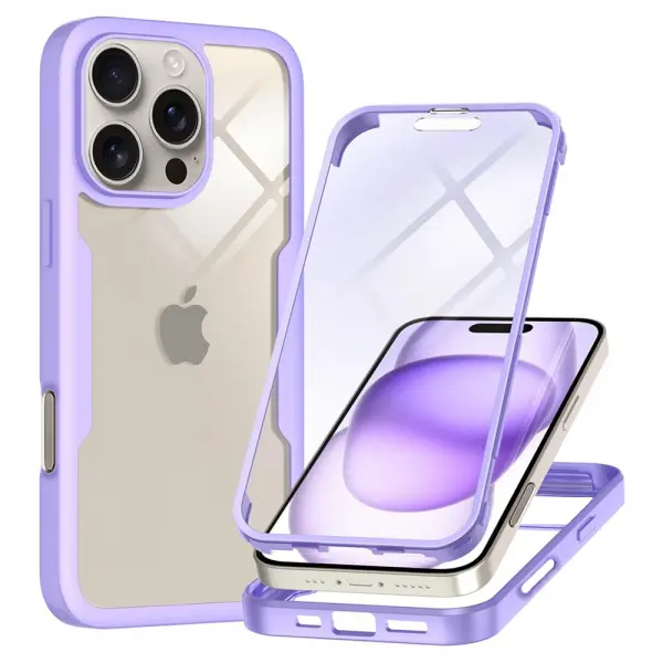 Husa pentru Apple iPhone 16 Pro Max, Techsuit, ColorVerse 360, Mov