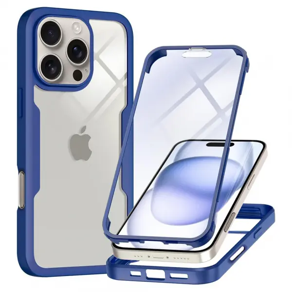 Husa pentru Apple iPhone 16 Pro Max, Techsuit, ColorVerse 360, Albastra