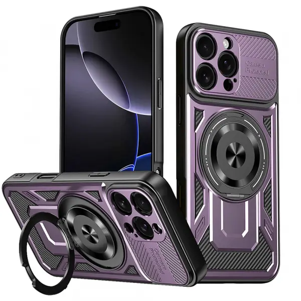 Husa pentru Apple iPhone 16 Pro Max, Techsuit, RuggedCam, Mov