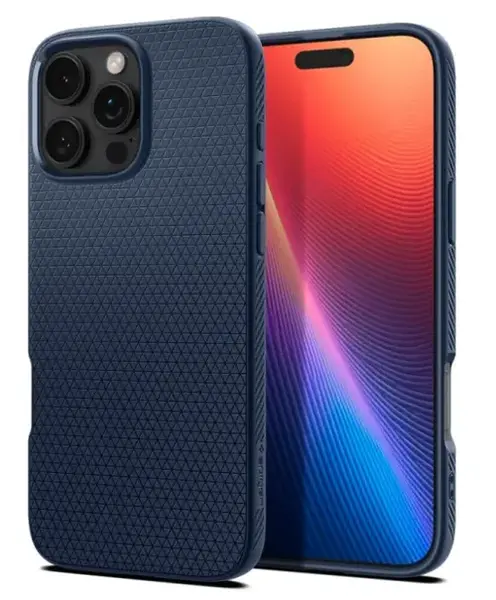 Husa pentru Apple iPhone 16 Pro, Spigen, Liquid Air, Bleumarin