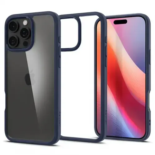 Husa pentru Apple iPhone 16 Pro, Spigen, Ultra Hybrid, Bleumarin