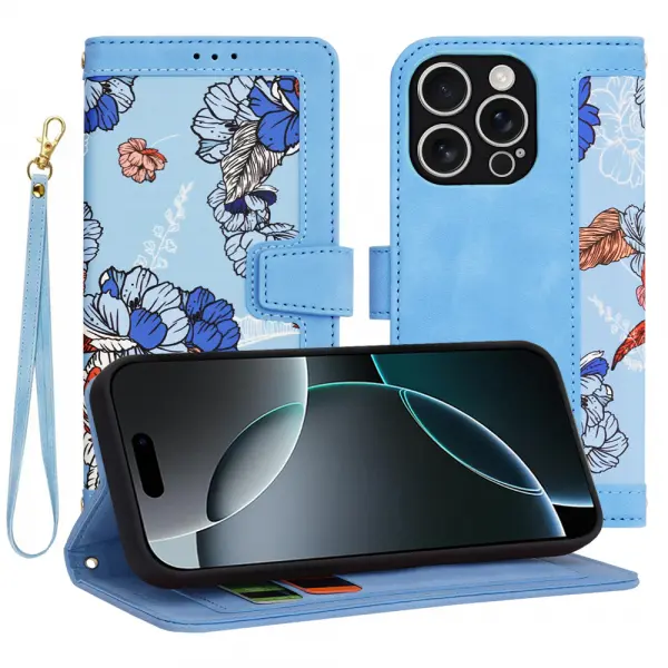 Husa pentru Apple iPhone 16 Pro, Techsuit, FlipCraft, Bleu