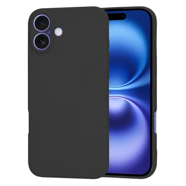 Husa pentru Apple iPhone 16, Techsuit, SoftFlex, Neagra