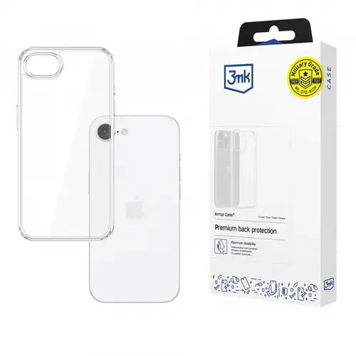 Husa pentru Apple iPhone 16e, 3MK, Armor, Transparenta