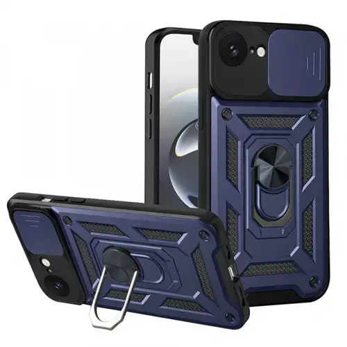 Husa pentru Apple iPhone 16e, Techsuit, CamShield, Albastra