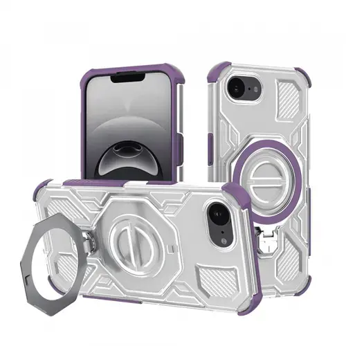 Husa pentru Apple iPhone 16e, Techsuit, Carbon Shield Pro, Mov