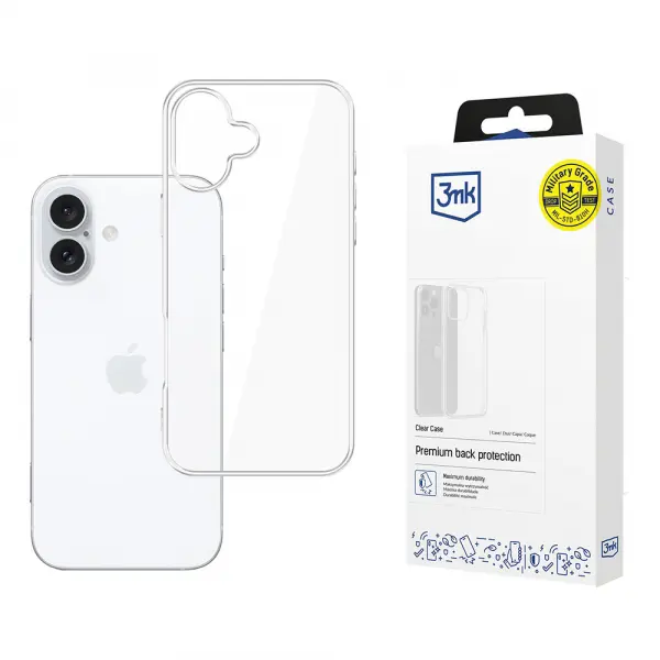 Husa pentru Apple iPhone 17, 3MK, Clear, Transparenta