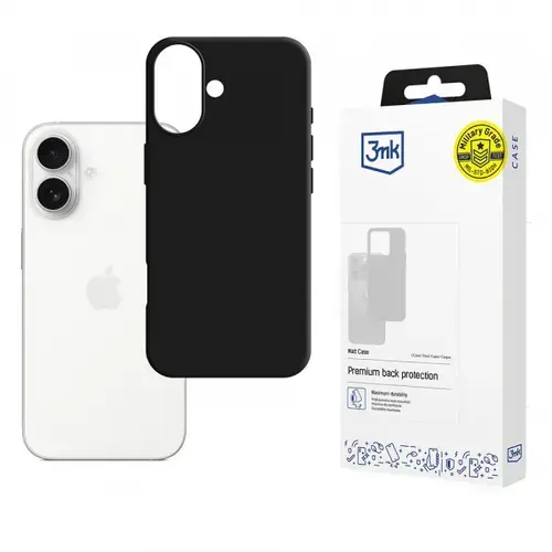 Husa pentru Apple iPhone 17, 3MK, Neagra Mata