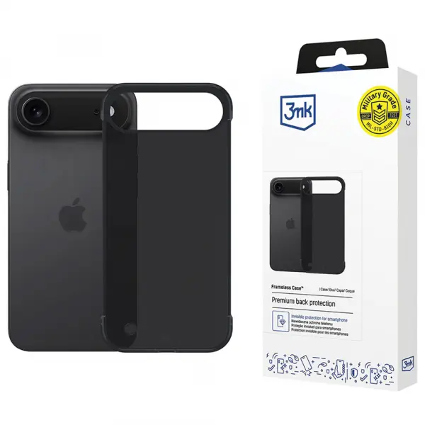 Husa pentru Apple iPhone 17 Air, 3MK, Just20g, Neagra