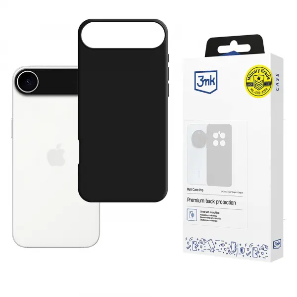Husa pentru Apple iPhone 17 Air, 3MK, Pro, Neagra Mata
