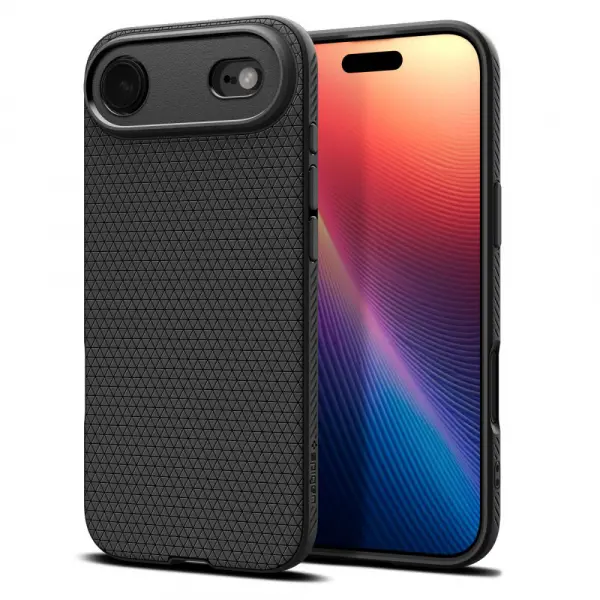 Husa pentru Apple iPhone 17 Air, Spigen, Liquid Air, Neagra Mata ACS10302