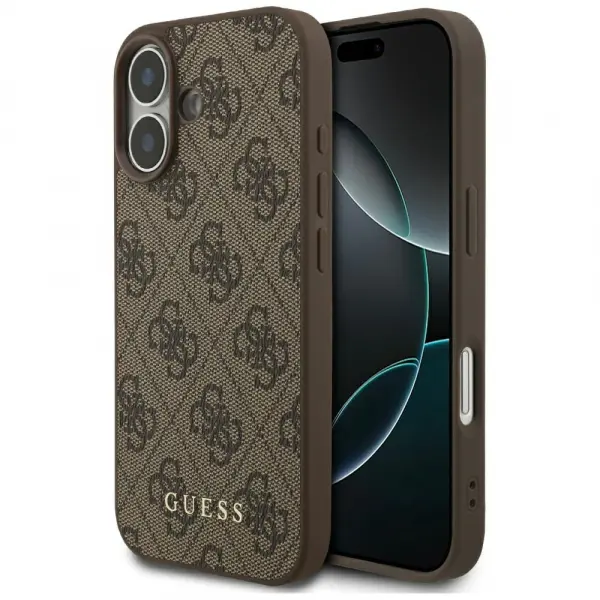 Husa pentru Apple iPhone 17, Guess, 4G Classic, Maro