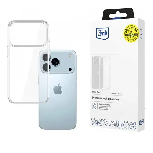 Husa pentru Apple iPhone 17 Pro Max, 3MK, Armor, Transparenta