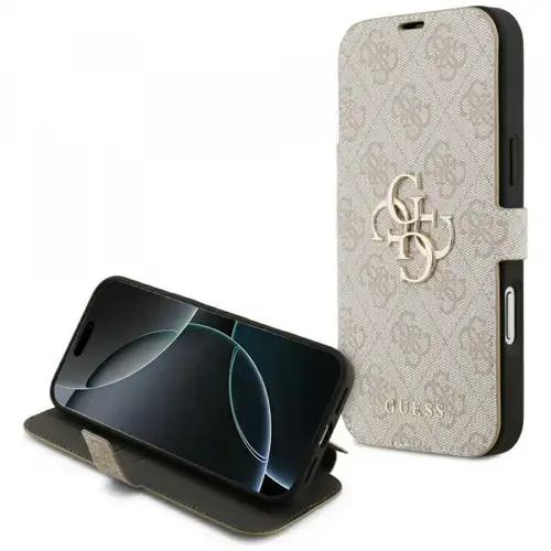Husa pentru Apple iPhone 17 Pro Max, Guess, 4G Metal Logo, Roz