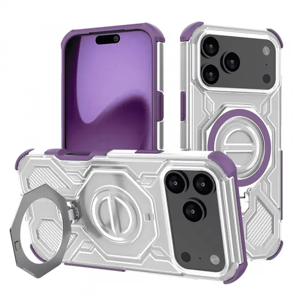 Husa pentru Apple iPhone 17 Pro Max, Techsuit, Carbon Shield Pro, Mov