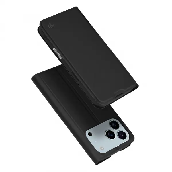 Husa pentru Apple iPhone 17 Pro Max, Techsuit, Magskin Book, Neagra