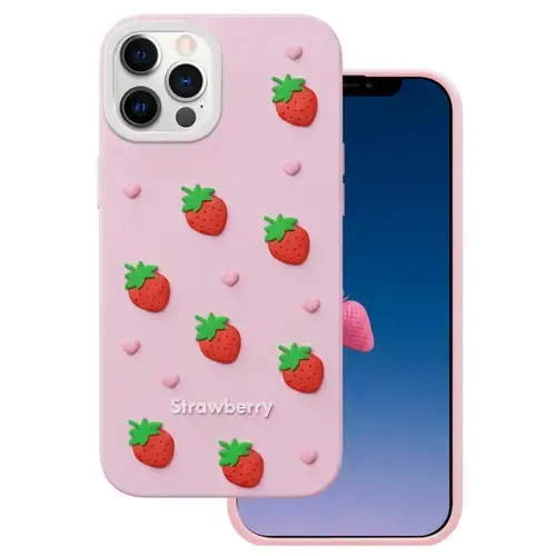 Husa pentru Apple iPhone 17 Pro, OEM, Strawberry, Roz