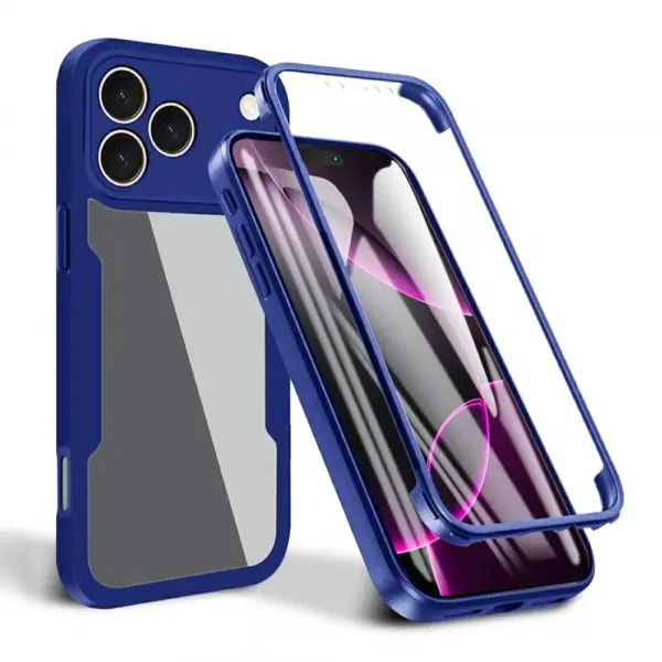 Husa pentru Apple iPhone 17 Pro, Techsuit, ColorVerse 360, Albastra
