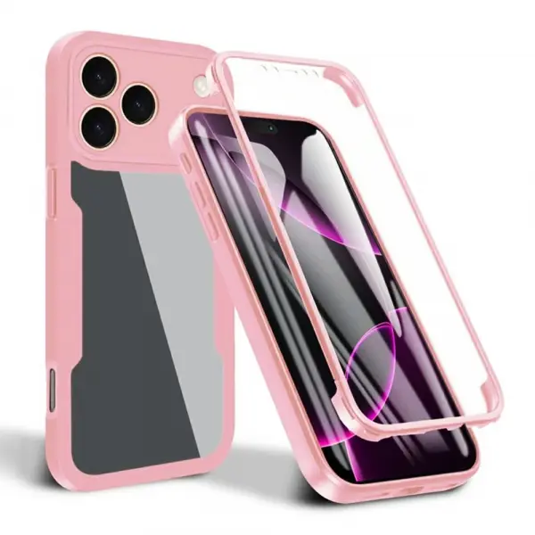 Husa pentru Apple iPhone 17 Pro, Techsuit, ColorVerse 360, Roz