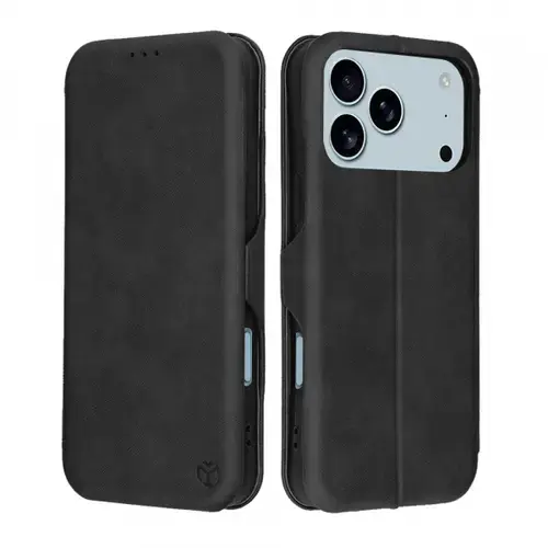 Husa pentru Apple iPhone 17 Pro, Techsuit, Safe Wallet Plus, Neagra