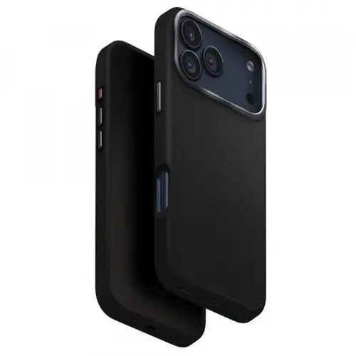 Husa pentru Apple iPhone 17 Pro, UNIQ, Lyden Leatherette, Negru