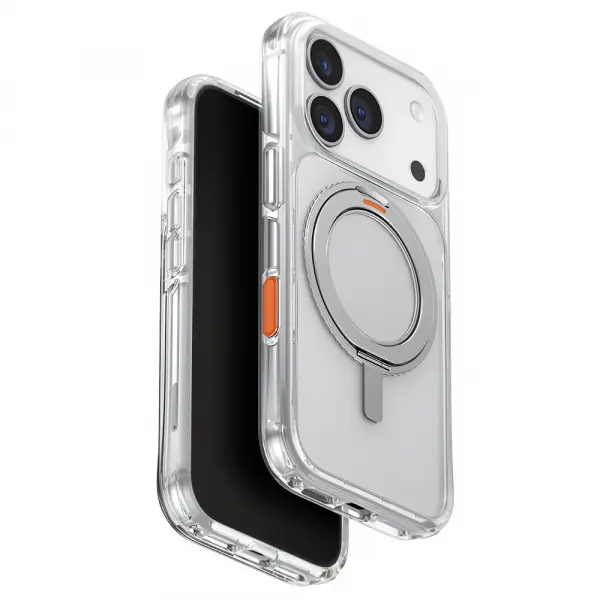 Husa pentru Apple iPhone 17 Pro, UNIQ, Swivix, Argintie