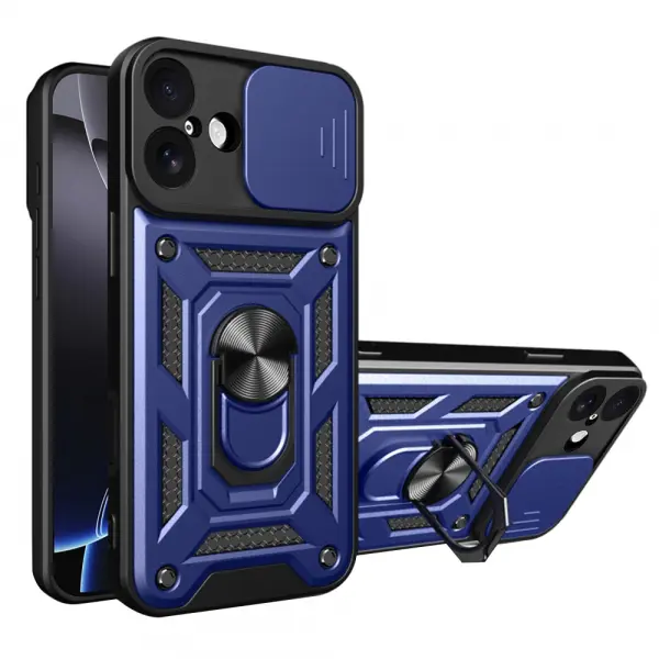 Husa pentru Apple iPhone 17, Techsuit, CamShield, Albastra