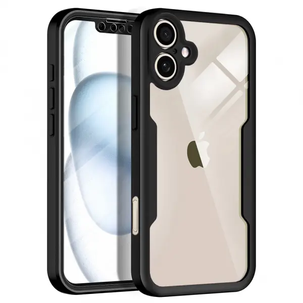 Husa pentru Apple iPhone 17, Techsuit, ColorVerse 360, Neagra