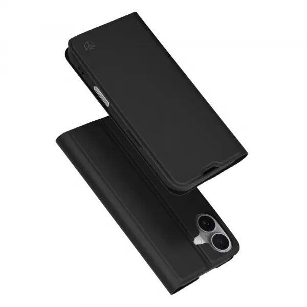 Husa pentru Apple iPhone 17, Techsuit, Magskin Book, Neagra