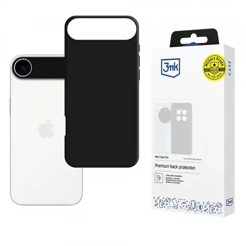 Husa pentru Apple iPhone Air, 3MK, Pro, Neagra Mata