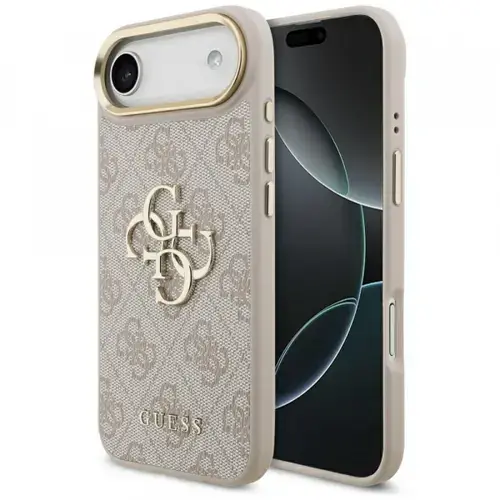 Husa pentru Apple iPhone Air, Guess, Big 4G Logo Classic, Roz Aurie