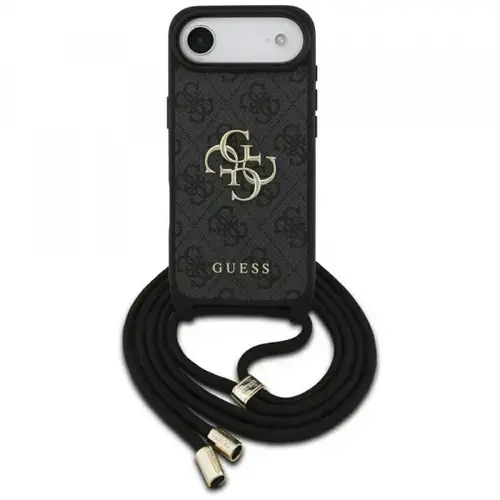 Husa pentru Apple iPhone Air, Guess, Crossbody Cord 4G Big Log, Neagra
