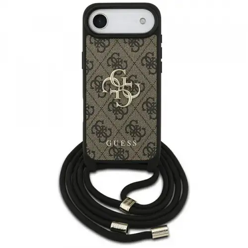 Husa pentru Apple iPhone Air, Guess, Crossbody Cord 4G Big Log, Maro