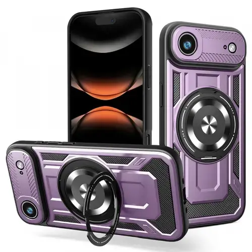 Husa pentru Apple iPhone Air Techsuit RuggedCam (Mov/Negru)