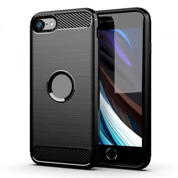 Husa pentru Apple iPhone SE (2022) / SE (2020) / 8, Forcell, Carbon, Neagra