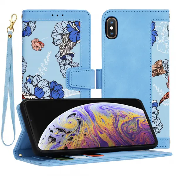 Husa pentru Apple iPhone XS Max, Techsuit, FlipCraft, Bleu