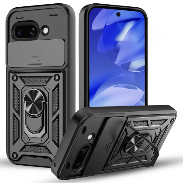 Husa pentru Google Pixel 10a, Techsuit, CamShield, Neagra