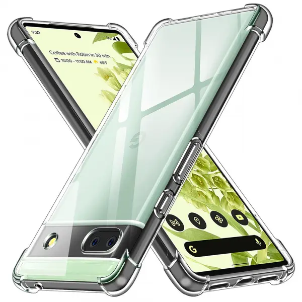 Husa pentru Google Pixel 6a, Techsuit, Shockproof Clear, Transparenta