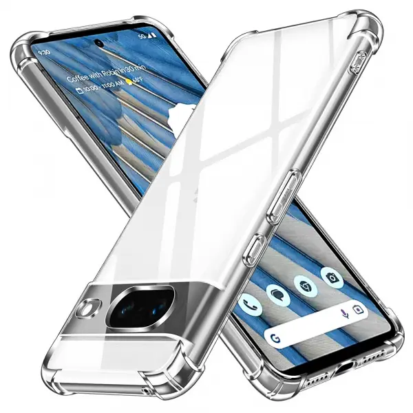 Husa pentru Google Pixel 7, Techsuit, Shockproof Clear, Transparenta